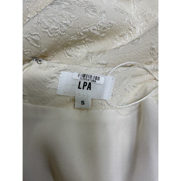 Lpa 'Robin' Cream Polyester Midi Dress Size S - Picture 4 of 5